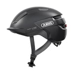 ABUS Casque de vélo Purl-Y ACE avec lumière LED - adapté aux trajets en VAE et Speed Bike - Casque de protection NTA tendance pour adultes et adolescents - Gris foncé, taille M