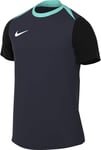 Nike FD7592-454 Dri-FIT Academy Pro 24 SS Top K Sweatshirt Men's Obsidian/Hyper Turq/Black/White Size M