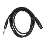 XLR Hon till 1/4 TRS Kabel Tjock XLR 3-polig Hon till 1/4 Tums 6,35 mm TRS Stereo Plug Balanserad Interconnect Kabel 1,0 m/3,3 fot