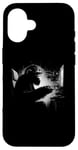 iPhone 16 Chimpanzee Gamer - Funny Retro Monkey Video Games Lover Case