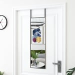 Prolenta Premium - Miroir de porte Noir 30x100 cm Verre et aluminium