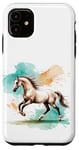 Coque pour iPhone 11 T-shirt pour cheval, sweat à capuche de sport équestre, housse de téléphone portable pour poulains