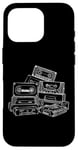 Coque pour iPhone 16 Pro Love Retro Mixtape 80's Blank Cassette Tape Shirt Cadeaux