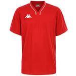 Kappa CALASCIA Maillot de Basket-Ball Homme, Red, FR : S (Taille Fabricant : S)