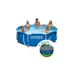 Piscines Tubulaires - Intex - Kit piscine tubulaire ronde 3m05 - Epurateur à cartouches et bâche inclus