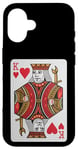 iPhone 16 King Of Hearts Valentines Day Cool V-Day Couple Matching Case