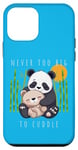 Coque pour iPhone 12 mini Panda Lover Ours en peluche adorable pour enfants Maman Animal Baby Shower