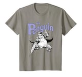 Youth DC Comics Batman Penguin Mono Action Pose Camiseta T-Shirt