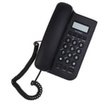 AmandaJ Portable Landline Telephone with Caller ID/Call Waiting Desktop Cordless Wall Mount For Home Office Telemarketer,Black/White