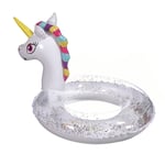 Bouée Licorne, Licorne Anneau de Natation, Flotteur de Piscine Gonflable avec Paillettes, Unicorn pour Adultes et Enfants Bouée d'été Eau Jouet