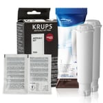  2x Water Filter for Krups F088 coffee maker + Descaler for espresso - Krups F05