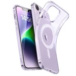 ESR for iPhone 14 Case iPhone 13 Case, Compatible with MagSafe, Military-Grade Protection, Resists Yellowing and Scratches, Magnetic Phone Case for iPhone 14 iPhone 13, Zero Series, Clear Purple