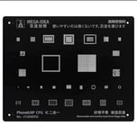 Qianli Mega-Idea Acier Noir Bga Reballing Stbbles Pour Iphone 14 13 12 11 Pro Max Mini X Poly 8 7 6 Cpu Ic Puce 18/Plantation Net - Type 6 6p Cpu Ic 2in1