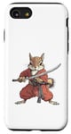 Coque pour iPhone SE (2020) / 7 / 8 Anime Samurai Squirrel Warrior Kids