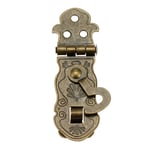 Qazxsw 1 Pc Boucle et Reliure Traditionnelle Haute sécurité Porte Vintage Ancienne Serrure boîte en Bois à Bascule Serrure Antique Bronze boîte Boucles loquet Fermoir