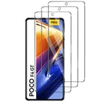 Widrt Lot de 3, Verre Trempé Compatible avec Xiaomi Poco F4 GT, Film Protection écran - Anti Rayures - sans Bulles d'air -Ultra Résistant (HD Ultra Transparent) pour Xiaomi Poco F4 GT