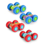 Dickie Toys Voiture Monster Flippy (10 cm) - Jouet coloré pour Enfants à partir de 3 Ans - avec entraînement à Friction et pneus en Caoutchouc (4 Assorties, sélection aléatoire)