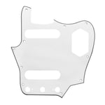 (Valkoinen)Musta 3-kerroksinen 10-reikäinen American Vintage Fender Jaguar Guitar Pickguard ruuveilla Jaguar Scratch Plate -kitaran tarvikkeet