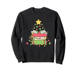 Books Xmas Tree Ornaments Reading Lover Christmas Books Sweatshirt