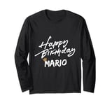 Happy birthday Mario tees for party Long Sleeve T-Shirt