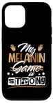 Coque pour iPhone 12/12 Pro Melanin Game Black Queen Afro Women Black History Month Girl