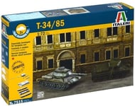 ITALERI, Chars Russe T-34/85 montage rapide à assembler et à peindre, échelle...