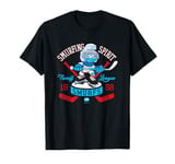 The Smurfs Blue Ice Faceoff Hockey League T-Shirt