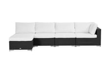 Bahamas Loungesofa 5 Pers Divan/Bord - Svart Lounge sofa Comfort Garden