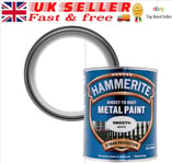 Hammerite - Smooth Direct To Rust Metal Paint White 750ml