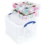 Really Useful Box Storage Box 35C+2xTrayCB 35 L Transparent PP (Polypropylene) 39 x 48 x 31 cm