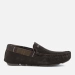 Barbour Men's Monty Suede Moccasin Slippers - Brown - UK 9