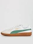 Puma Womens Army Trainer - White/green, White/Green, Size 3, Women