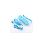 Manette Wiimote Motion Plus intégrée + Nunchuk filaire Pour Wii & Wii U - Bleu
