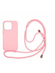Mobile Origin Lanyard Case pink - iPhone 15 Pro