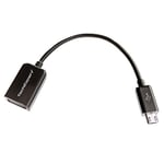 TechExpert Cable Micro USB/USB A OTG pour Tous Les Smartphones et tablettes avec Port Micro USB et la Fonction OTG