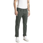 REPLAY Herren Jeans Anbass Slim-Fit Hyperflex Color X-Lite mit Stretch, Vert (Vert Militaire 030-1), 30W / 30L