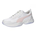 Puma Women Cilia Mode Sneakers, Warm White-Silver Mist-Rosebay, 42 EU