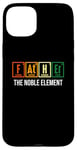 iPhone 15 Plus Father The Noble Element Funny Retro Science Fathers Day Case