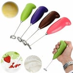 Steel Egg Beater Stirrer Whisk Mixer Milk Foamer Coffee Electric Blender