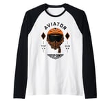 Top Gun Maverick Aviator Lt. Javy Coyote Machado Helmet Raglan Baseball Tee