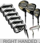 Callaway Edge 10 Piece Mens Graphite & Steel Golf Club Set Right Handed Gold *