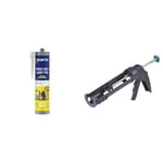 Bostik Mastic Colle de Fixation MSP 118 – Objets Lourds – Intérieur/Extérieur – Tous Supports & wolfcraft 4351000 - Pistolet à Cartouche MG 100 - Cartouches de 310 ML - Pression max. 130 kg