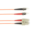 Black box BLACK BOX COLORED FIBER OM2 50/125 MULTIMODE OPTIC PATCH CABLE - OFNR PVC, ST-SC, ORANGE, 10-M (32.8-FT.) (FOCMR50-010M-STSC-OR)