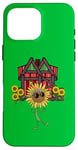 Coque pour iPhone 16 Pro Max Hippie Tournesol Lumen Jardin Maison Nature Enfant