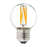 LED-lampa GE E27 4W (40W) klar filament Klot ej dimbar