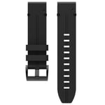 Nail läder klockarmband easyfit Garmin Fenix E - Onyx black