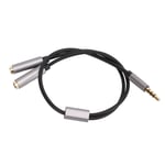 3Pcs Headset Splitter Cable 3.5mm Silver Headphone Splitters Mic Cables For SG5