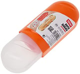 TATAY Boîte a Sandwich Extensible, sans BPA, réutilisable, passe au Lave-vaisselle et au Micro-ondes, Congélation à -40º, 1 unité, Orange. Dimension 7,7 x 6,7 x 18 - 25 cm