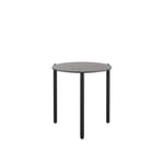 Kartell - Undique Low Table 48x51 Black Legs Light Gray Terrazzo - Sofabord - Patricia Urquiola - Grå,Svart - Metall/Stein