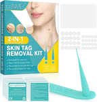 Skin Tag Removal Kit - Painless Mole Tag Remover Set for Small to Large Tags